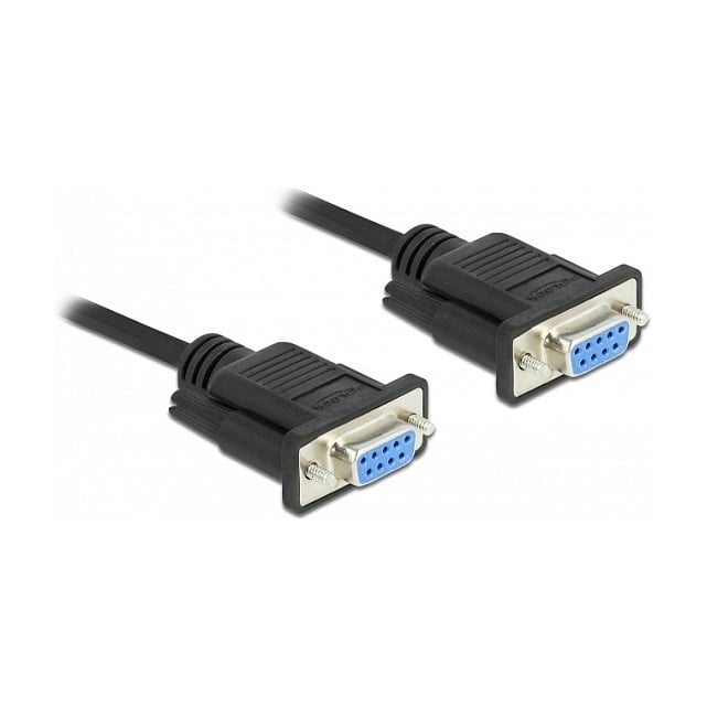 Serijski kabel DELOCK Null Modem RS-232 (87783), D-Sub9 Ž/Ž, 10 m-0