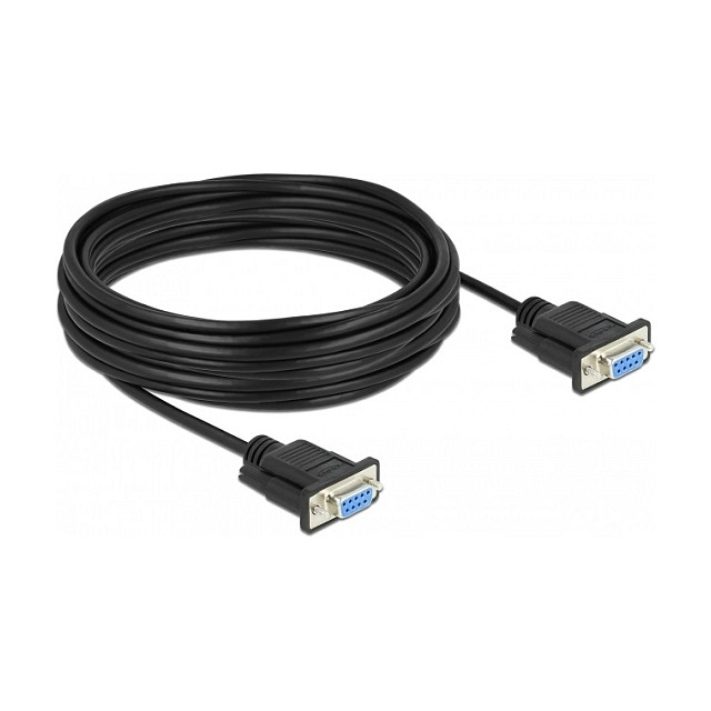 Serijski kabel DELOCK Null Modem RS-232 (87783), D-Sub9 Ž/Ž, 10 m-1