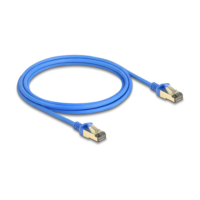 Mrežni kabel DELOCK Cat.8.1 S/FTP Slim 2m plavi (40 Gbit/s)-1