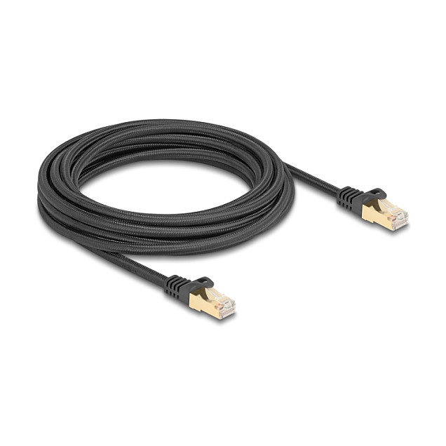 Mrežni kabel DELOCK Cat.6A S/FTP (pleteni, 5m, crni)-1