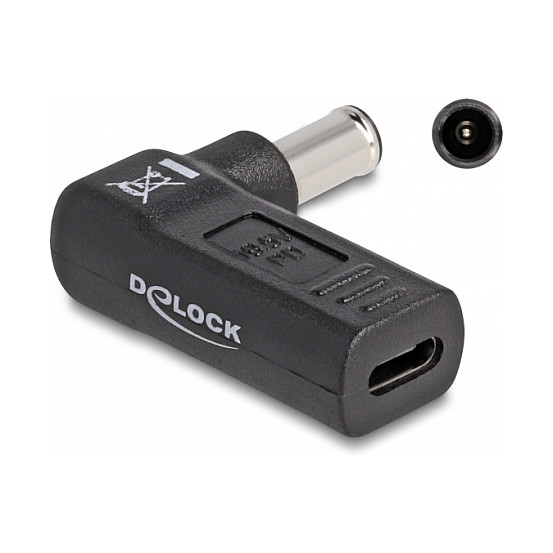 Delock Adapter USB-C na Sony 6.0 x 4.3 mm (90°, 100W) za punjenje laptopa
