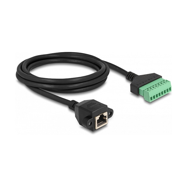 RJ45 adapter kabel DELOCK Cat.6 na terminalni blok (2 m, za ugradnju)