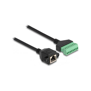 RJ45 adapter kabel DELOCK Cat.6 na terminalni blok (2 m, za ugradnju)-1
