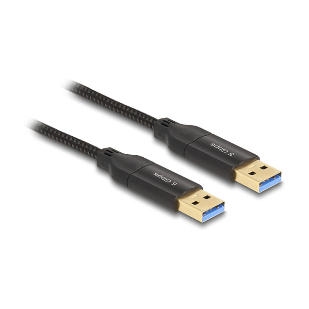 Kabel DELOCK USB-C 3.2 Gen 1 Data Link + KM Switch (5 Gbps, 2 m)-0