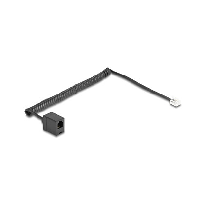 Telefonski kabel DELOCK 90231 (RJ11 M na RJ11 Ž, spiralni, 2 m)-1