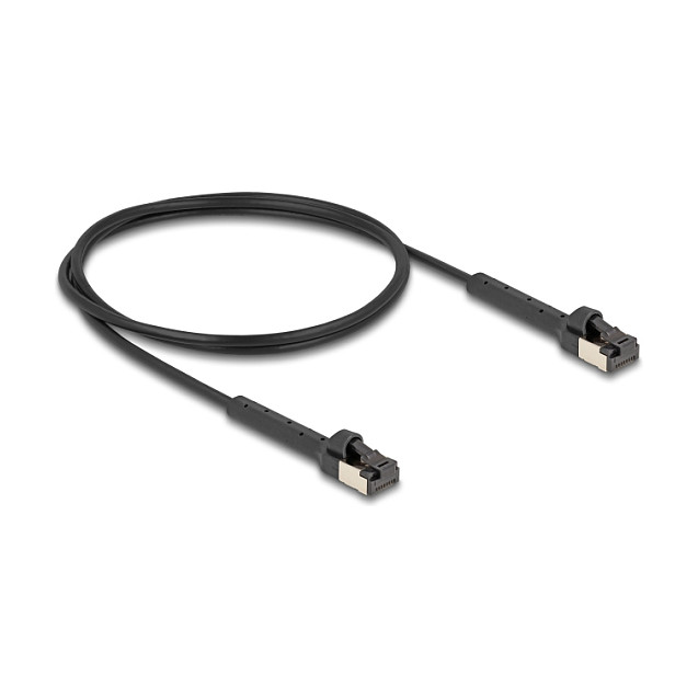 Mrežni kabel DELOCK Cat.6A U/FTP Slim (RJ45, kutni, 1 m)