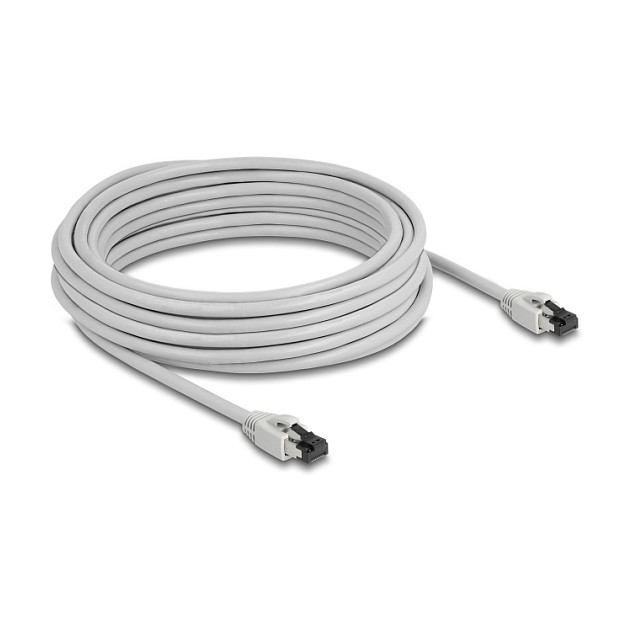 Mrežni kabel DELOCK Cat.8.1 S/FTP (10m, 40 Gbps, LSZH) sivi-1