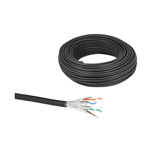 Mrežni kabel DELOCK Cat.6A U/FTP Slim (50m rola, 500 MHz, LSZH, crni)-2