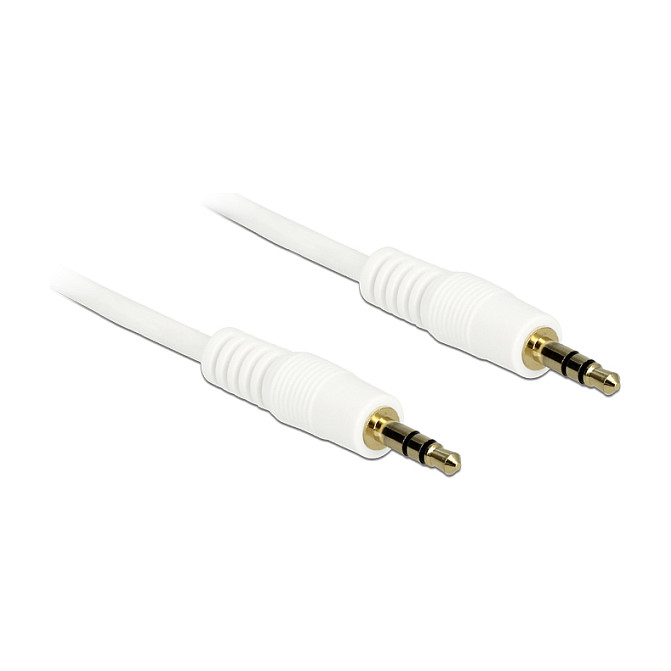 Audio kabel DELOCK 83743 (3.5mm 3-pinski M/M, 0.5m, bijeli)