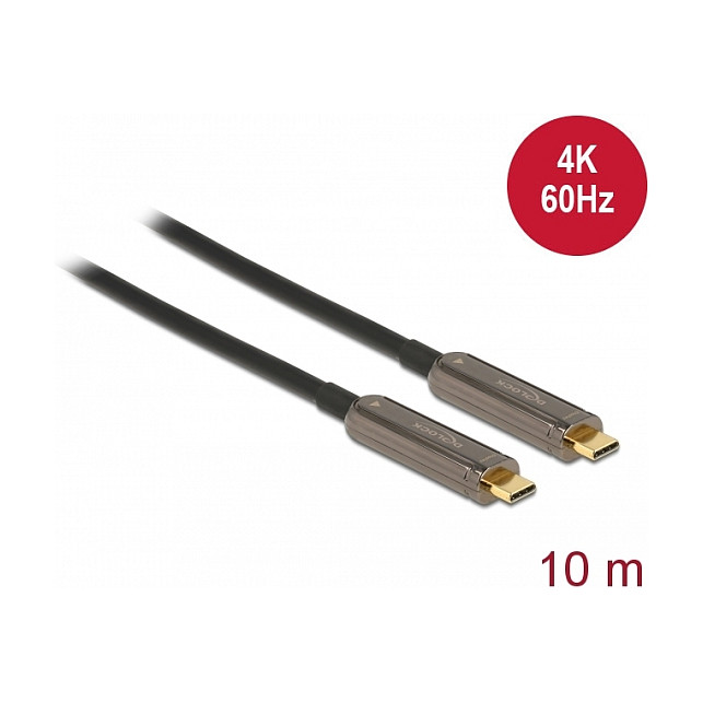 Delock Aktivni Optički USB-C Video Kabel 84103 (10m, 4K 60Hz, DP Alt Mode)-0