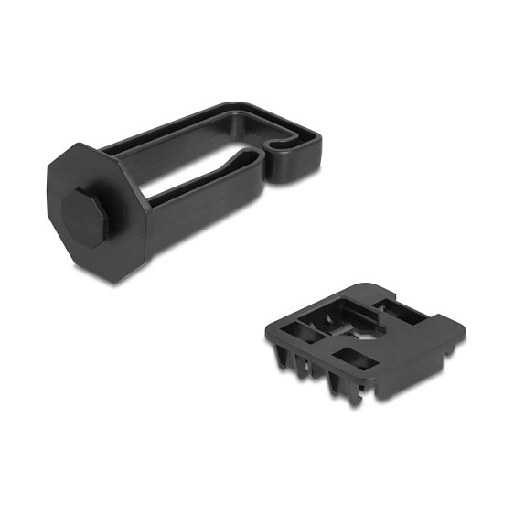 Nosač kabela DELOCK 90769 (70 x 24 mm, za 35 mm DIN šinu) crni-1