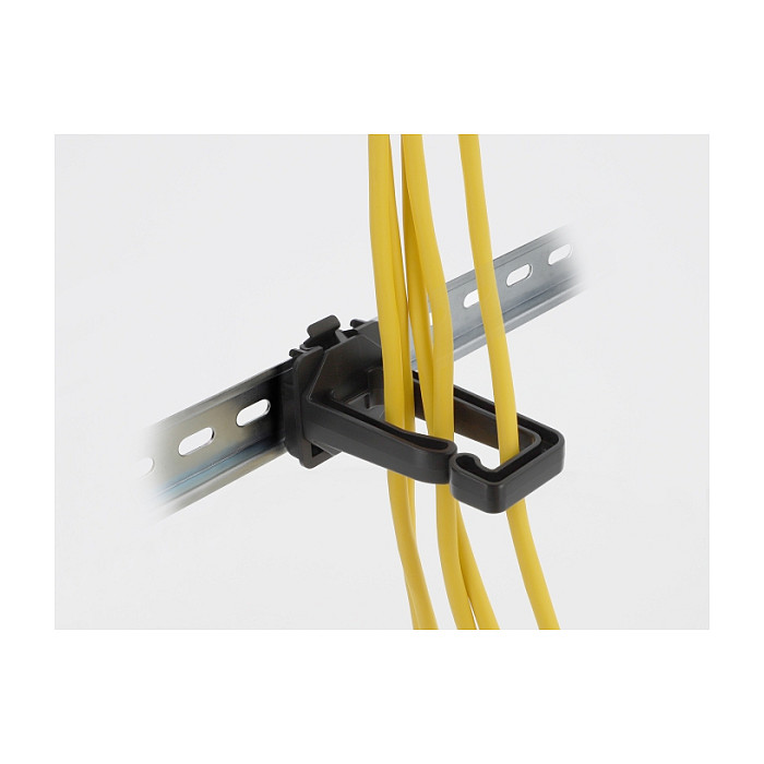 Nosač kabela DELOCK 90769 (70 x 24 mm, za 35 mm DIN šinu) crni-2