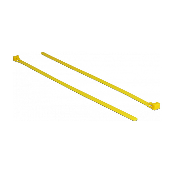 Vezice za kablove DELOCK višekratne 300x7.6mm (100 kom, žute, otporne na toplinu)-0