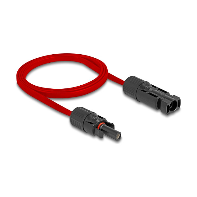 Solarni plosnati kabel DELOCK DL4 (muški na ženski, 1m, crveni, 4mm², IP67)-0