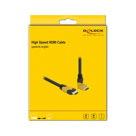 HDMI kabel DELOCK 86989 (8K 60Hz, 48 Gbps, 90° kutni konektor, 2 m)-2