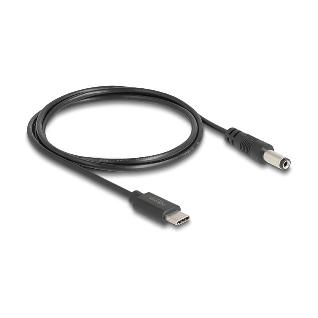 Kabel za napajanje DELOCK 85397 (USB Type-C na DC 5.5 x 2.1mm, 1m, crni)-1