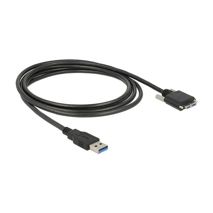 USB kabel DELOCK USB-A na Micro-B 3.0 s vijcima (5 Gbps, 3 m)
