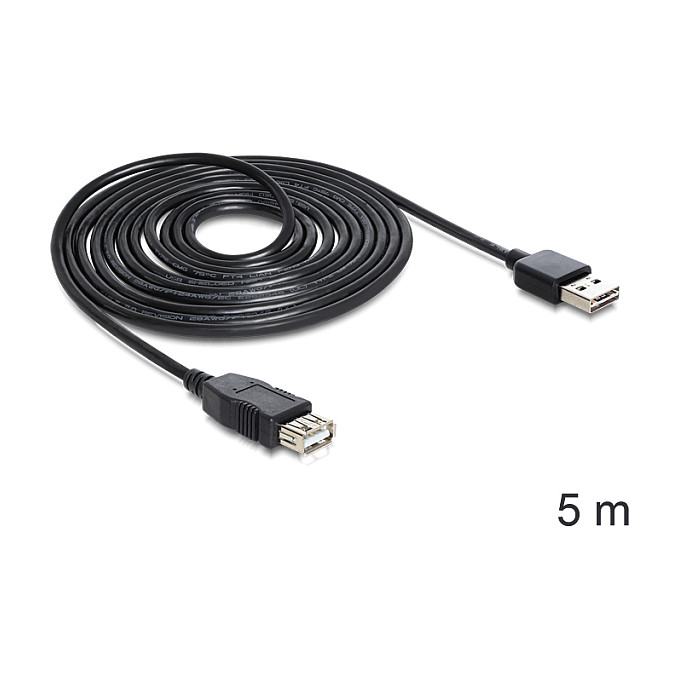 USB produžni kabel DELOCK EASY-USB 2.0 A-A (reverzibilni konektor, 5 m)