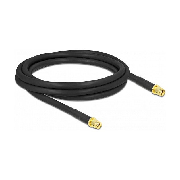 Antenski kabel DELOCK 90454 RP-SMA (M) na RP-SMA (M) LMR/CFD300 2m (low loss)