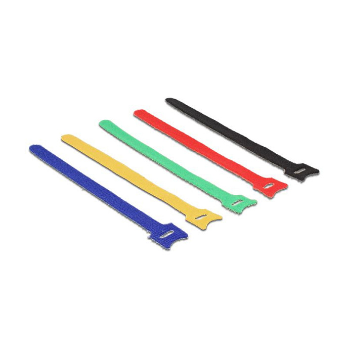 Čičak vezice za kabele DELOCK Set 10 komada (240 x 12 mm, razne boje)-0