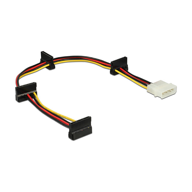 Kabel za napajanje DELOCK Molex 4-pin (M) na 4x SATA 15-pin (Ž), 40 cm-0