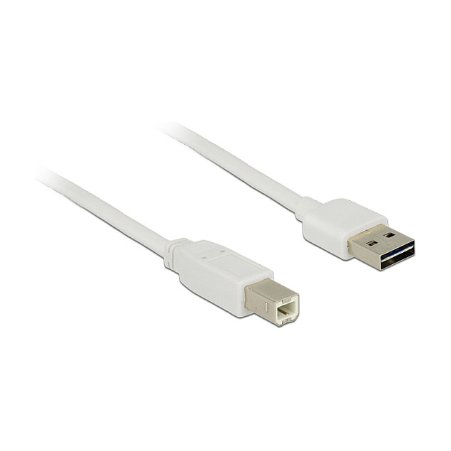 USB kabel DELOCK 83686 (EASY-USB 2.0 A na B, 1 m, bijeli)-0