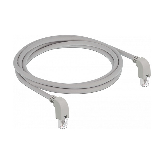 Mrežni kabel DELOCK RJ45 Cat.6A S/FTP 2m (kutni dolje/dolje, LSZH)-1