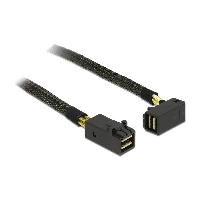 SAS Kabel DELOCK Mini SAS HD SFF-8643 na SFF-8643 (1 m, kutni konektor, 12 Gb/s)-0