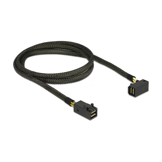 SAS Kabel DELOCK Mini SAS HD SFF-8643 na SFF-8643 (1 m, kutni konektor, 12 Gb/s)-1