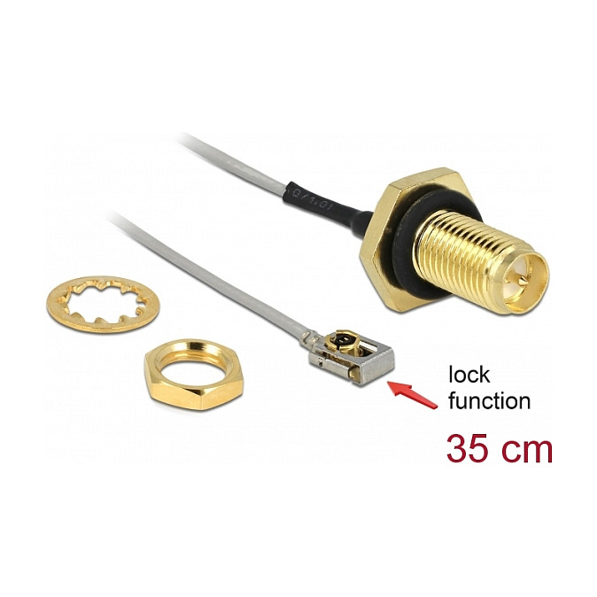 Antenski kabel DELOCK 90292 (RP-SMA na I-PEX MHF I LK, 35 cm, 1.13, otporan na prskanje)-1