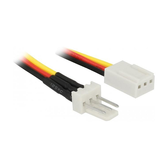 Produžni kabel za ventilator DELOCK 3-pinski (M) na 3-pinski (Ž), 60 cm