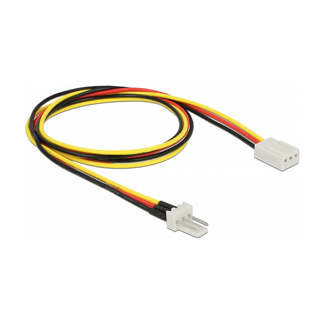 Produžni kabel za ventilator DELOCK 3-pinski (M) na 3-pinski (Ž), 60 cm-1
