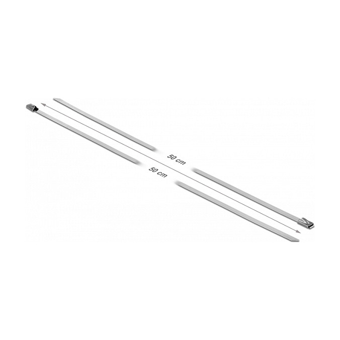 Delock Inox vezice za kabele 500 x 4.6 mm 10 komada (vlačna čvrstoća 80 kg)-2