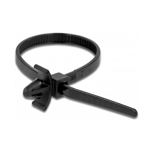 Vezica s tiplom DELOCK 18893 (140 x 4 mm, 10 kom, crna)-1