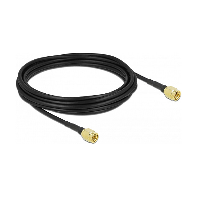 Antenski kabel DELOCK SMA (M) na SMA (M) LMR/CFD100 5m (Low Loss)