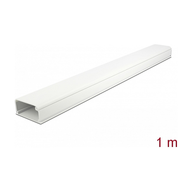 Kanalica za kablove DELOCK samoljepljiva 57 x 28 mm (1 m, bijela)-1