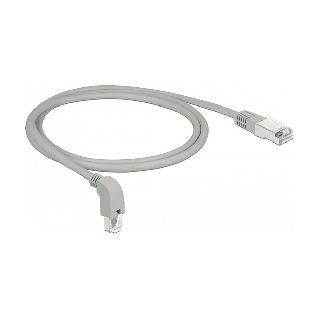 Mrežni kabel DELOCK RJ45 Cat.6 S/FTP 1m (kutni konektor dolje)-1