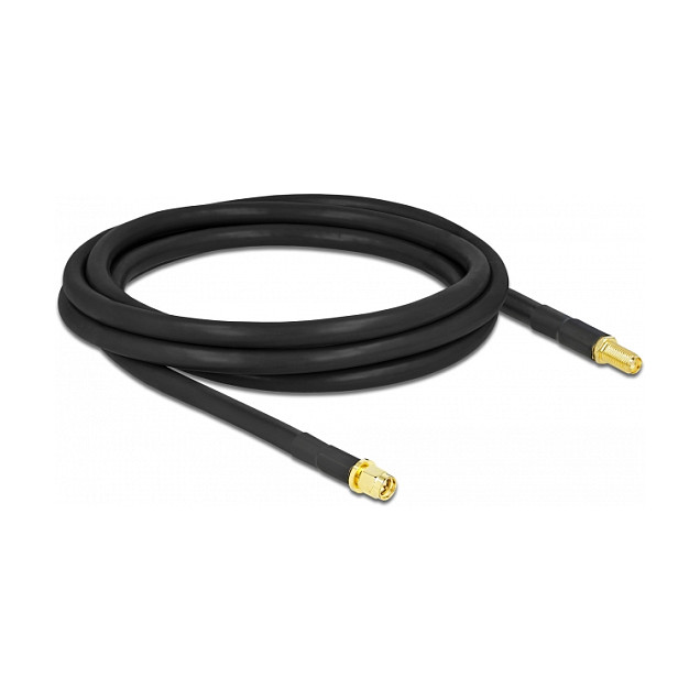 Antenski kabel DELOCK SMA muški na SMA ženski 2m (LMR/CFD300, niski gubici)-0