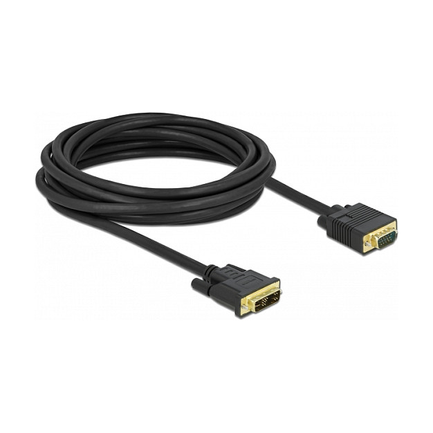 DVI na VGA kabel DELOCK DVI-A (12+5) na VGA, 5m-0
