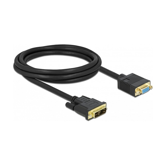 DVI na VGA kabel DELOCK 86753 (DVI-I 12+5 M na VGA Ž, 2 m)-0