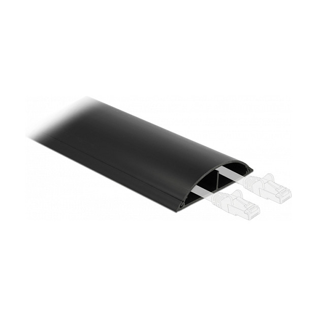 Kanalica za kablove DELOCK samoljepljiva 119 x 26 mm (1 m, crna)