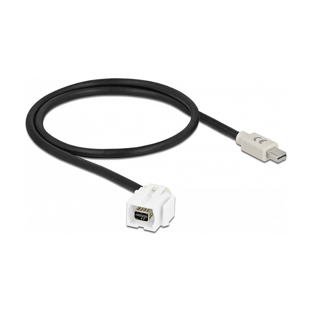 Keystone modul DELOCK 86860 (mini DisplayPort Ž na M, 110°, 4K 60 Hz, 25 cm kabel)-0