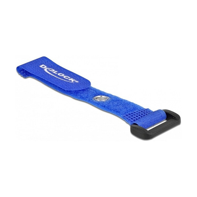 Čičak vezice za kabele DELOCK 150x20mm s omčom i ušicom (5 komada, plave)