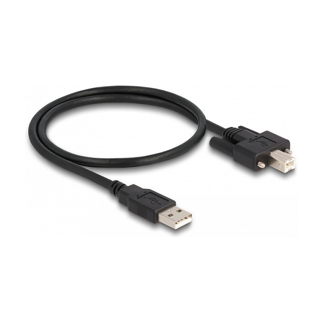 USB kabel DELOCK 87197 (USB-A na USB-B s vijcima, 0.5 m)-1
