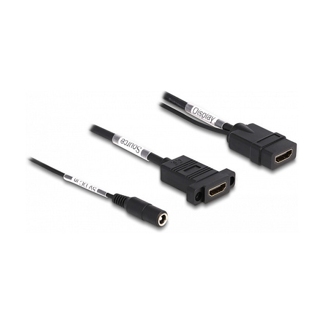 HDMI kabel za ugradnju DELOCK 87038 (4K 60 Hz, DC napajanje, 0.3 m)-1