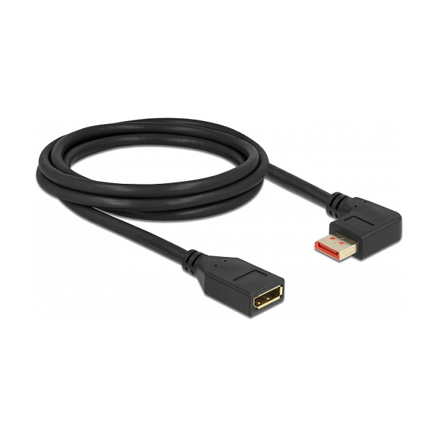 DELOCK DisplayPort 1.4 produžni kabel 8K 60Hz (M 90° lijevo kutni > Ž) 2m