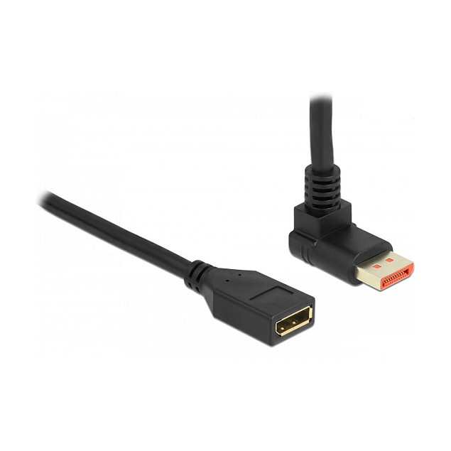 Delock DisplayPort 1.4 produžni kabel M/Ž 1m (8K 60Hz, 90° kutni konektor)