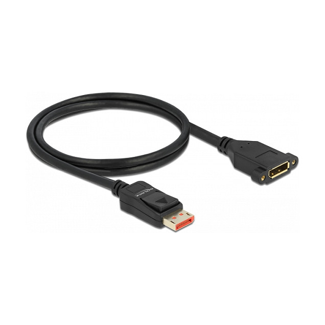 Delock DisplayPort 1.4 produžni kabel za ugradnju (M/Ž) 1m (8K 60Hz, DP 1.4, pozlaćeni konektori)