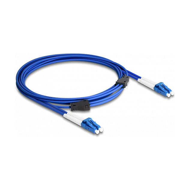 Optički kabel DELOCK LC Duplex na LC Duplex Singlemode OS2 3m (metalna armatura)