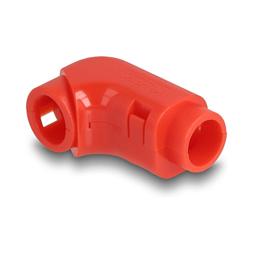 Organizator kabela DELOCK samoljepljive obujmice 8 kom crvene (za kabele do 5 mm, 90° kut)-0